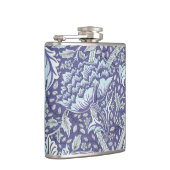 William Morris Windrush blauwe bloemen Heupfles (Rechts)