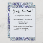 William Morris Windrush blauwe bloemen Kaart (Voorkant / Achterkant)