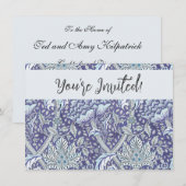 William Morris Windrush blauwe bloemen Kaart (Voorkant / Achterkant)