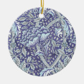 William Morris Windrush blauwe bloemen Keramisch Ornament (Voorkant)
