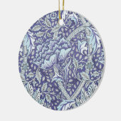 William Morris Windrush blauwe bloemen Keramisch Ornament (Links)