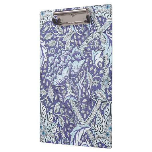 William Morris Windrush blauwe bloemen Klembord (Links)