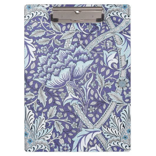 William Morris Windrush blauwe bloemen Klembord (Voorkant)