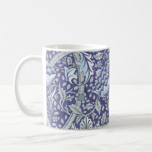 William Morris Windrush blauwe bloemen Koffiemok (Links)