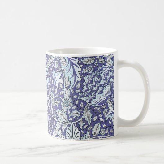 William Morris Windrush blauwe bloemen Koffiemok (Rechts)
