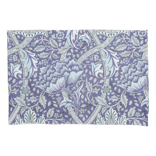 William Morris Windrush blauwe bloemen Kussensloop (Voorkant)