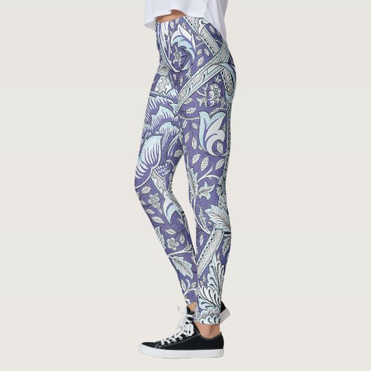 William Morris Windrush blauwe bloemen Leggings (Links)