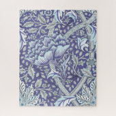 William Morris Windrush blauwe bloemen Legpuzzel (Verticaal)