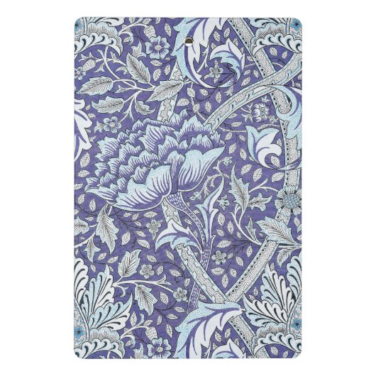 William Morris Windrush blauwe bloemen Mini Klembord (Achterkant)