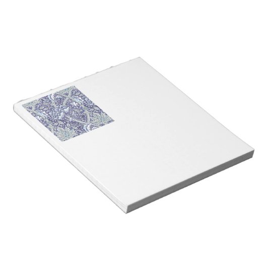 William Morris Windrush blauwe bloemen Notitieblok (Schuin)