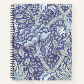 William Morris Windrush blauwe bloemen Notitieboek (Voorkant)
