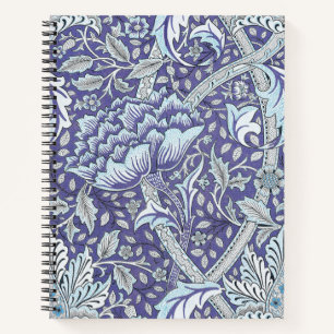 William Morris Windrush blauwe bloemen Notitieboek