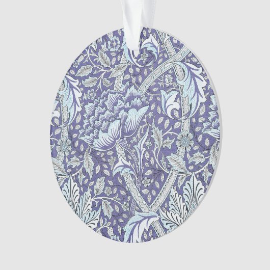 William Morris Windrush blauwe bloemen Ornament (voorkant)
