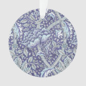 William Morris Windrush blauwe bloemen Ornament (voorkant)