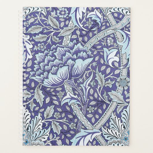William Morris Windrush blauwe bloemen Planner (Voorkant)