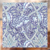 William Morris Windrush blauwe bloemen Raamsticker (Vel 2)