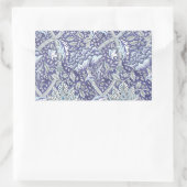William Morris Windrush blauwe bloemen Rechthoekige Sticker (Tas)