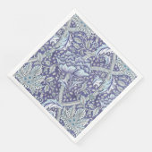 William Morris Windrush blauwe bloemen Servet (Hoek)