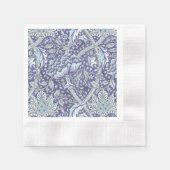 William Morris Windrush blauwe bloemen Servet (Voorkant)