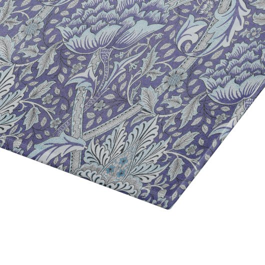 William Morris Windrush blauwe bloemen Snijplank (Hoek)