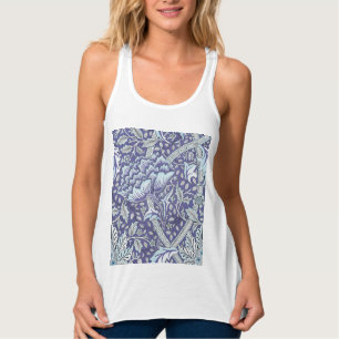 William Morris Windrush blauwe bloemen Tanktop
