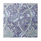 William Morris Windrush blauwe bloemen Tegeltje (Voorkant)