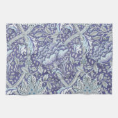William Morris Windrush blauwe bloemen Theedoek (Horizontaal)