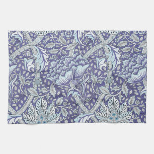 William Morris Windrush blauwe bloemen Theedoek