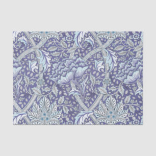 William Morris Windrush blauwe bloemen Tissuepapier