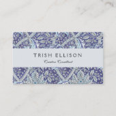 William Morris Windrush blauwe bloemen Visitekaartje (Voorkant)