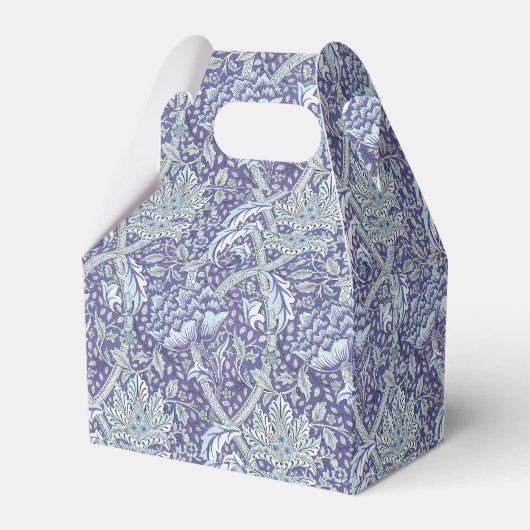 William Morris Windrush Blauwe Bloempatroon Bedankdoosjes (Voorkant Zijde)