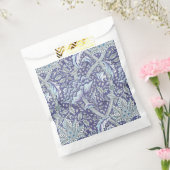 William Morris Windrush Blauwe Bloempatroon Bedankzakje (Gezegeld)