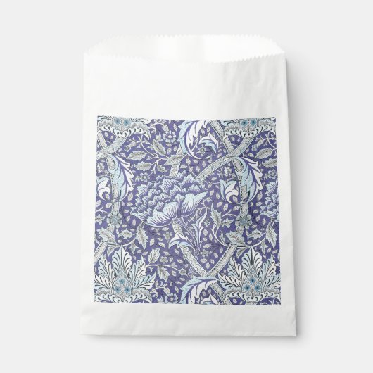 William Morris Windrush Blauwe Bloempatroon Bedankzakje (Voorkant)