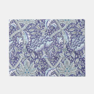 William Morris Windrush Blauwe Bloempatroon Deurmat