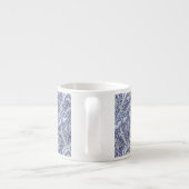 William Morris Windrush Blauwe Bloempatroon Espresso Kop (Achterkant)