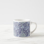 William Morris Windrush Blauwe Bloempatroon Espresso Kop (Rechts)