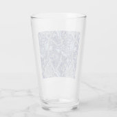 William Morris Windrush Blauwe Bloempatroon Glas (Achterkant)