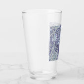 William Morris Windrush Blauwe Bloempatroon Glas (Rechts)