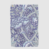 William Morris Windrush Blauwe Bloempatroon Golfhanddoek (Voorkant)