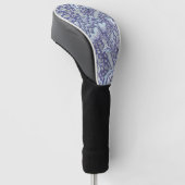 William Morris Windrush Blauwe Bloempatroon Golfheadcover (Schuin)