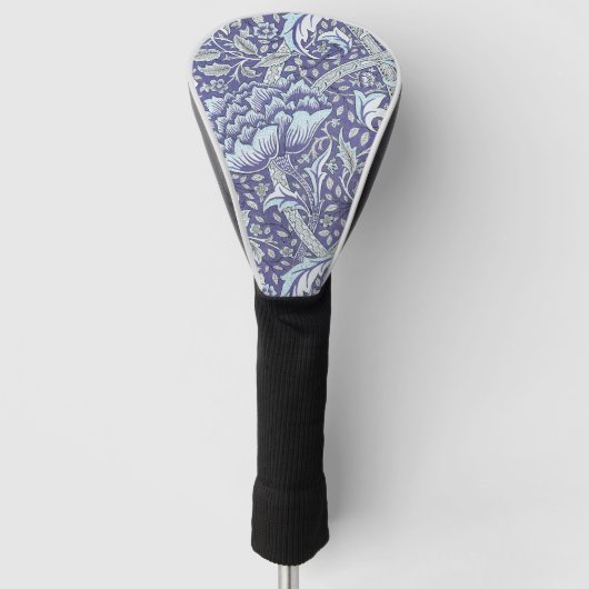 William Morris Windrush Blauwe Bloempatroon Golfheadcover (Voorkant)
