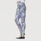 William Morris Windrush Blauwe Bloempatroon Leggings (Links)