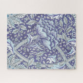 William Morris Windrush Blauwe Bloempatroon Legpuzzel (Horizontaal)