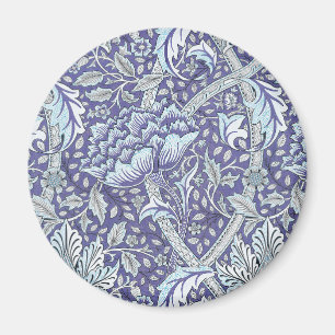William Morris Windrush Blauwe Bloempatroon Magneet