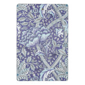 William Morris Windrush Blauwe Bloempatroon Mini Klembord (Achterkant)