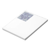 William Morris Windrush Blauwe Bloempatroon Notitieblok (Linkerzijde)