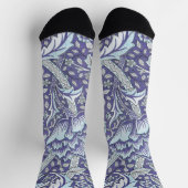 William Morris Windrush Blauwe Bloempatroon Sokken (Top)