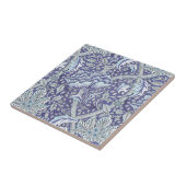 William Morris Windrush Blauwe Bloempatroon Tegeltje (Zijkant)