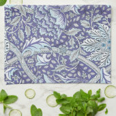 William Morris Windrush Blauwe Bloempatroon Theedoek (Gevouwen)