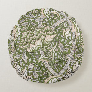 William Morris Windrush Bloemen Classic Rond Kussen
